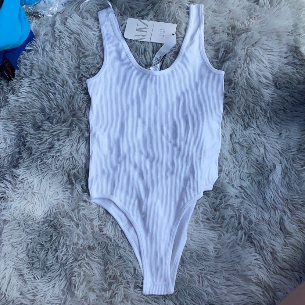 White Zara Bodysuit